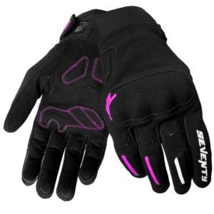 Guante verano mujer SD-C42 Asphalt negro-rosa